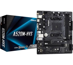 Resim ASRock A520M-HVS 4600mhz(OC) M.2 AM4 mATX Anakart 