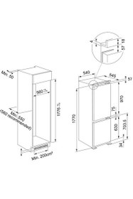 Resim Franke Fcb 320 Tnf Ne E 250 Lt. Ankastre Buzdolabı 