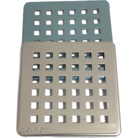 Resim Nano Tm 10 x 10 cm Paslanmaz Kare Izgara (Yer Sifonu Yer Süzgeci Islak Alan Pis Su Giderleri İçin) 