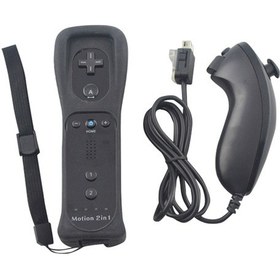 Resim Switch Wii Kablosuz Gamepad İçin Uzaktan Kumanda Siyah 