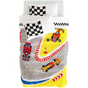 Resim Ready Steady Go Çift Taraflı Pamuk Saten Çok Renkli Çocuk Nevresim Seti 140x200cm 