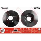 Resim Trw ON FREN DISK AYNASI ACCENT 1,3 1,6 BENZINLI 00 06 ADMIRA 1,5 DIZEL 3 SILINDIR 03 05 - DF4496 