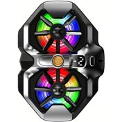 Resim Willowhaven Siyah Memo Dl21 Çift Fanlı Usb Soğutucu Dijital Ekran 36v Oyuncu Fanı 