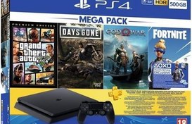 Resim PS4 500 GB GTAV GOW DG BUNDLE 