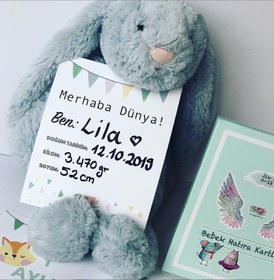 Resim Bebek Hatıra Kartları İlk Sene Anı Kartları 