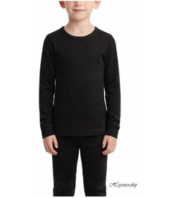 Resim Hepsine Rakip Kız/erkek Çocuk Termal İçlik Atlet Unisex Fanila Sıcak Esnek Siyah 