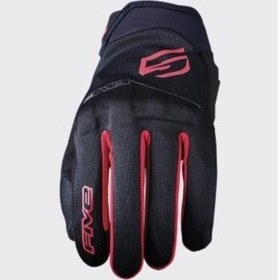 Resim Five Gloves Globe Evo Motosiklet Eldiven Kırmızı - Siyah 