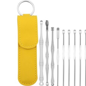 Resim Vkemall 10 Parçalık Çok Renkli Kulak Temizleme Seti - Paslanmaz Çelik Ve Pp Malzeme 
