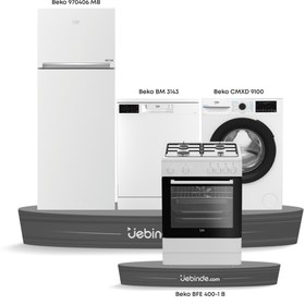 Resim Beko 4 lü Avantaj Çeyiz Paketi-2 (BM 3143 + CMXD 9100 + 970406 MB + BFE 400-1 B) 