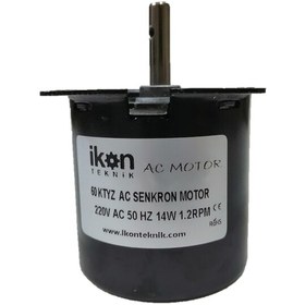 Resim Ikon_Teknik_Elektrik 1.2 Rpm 60Ktyz 14W Ac Redüktörlü Senkron Motor, Çevirme Motoru 