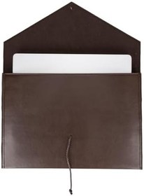 Resim PLM Mac Sleeve 15-16 inç MacBook Uyumlu Kılıf Kahverengi 