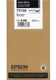 Resim Epson T9138 C13T913800 Mat Siyah Kartuş Yeni Tarih 
