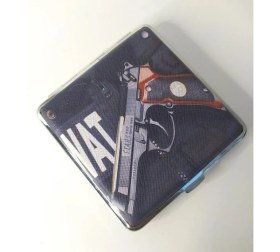 Resim HD Marketim Tabaka Desenli Sigara Taşıma Kutusu Sigara Tabakası 13596 