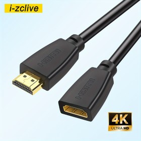 Resim I-Zclive 4K HDTV Uzatma Kablosu - Yüksek Hızlı, Altın Kaplama Erkek-Dişi Bağlayıcı Monitörler, HDTV'ler, Dizüstü Bilgisayarlar, PS, Xbox One & Daha Fazlası İçin - HDR, 3D, 2160P, 1080P'ye kadar 60Hz Destekler 