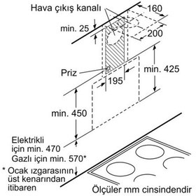 Resim Siemens LC65KA670T Duvar Tipi 60 CM Davlumbaz 