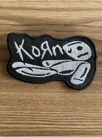 Resim StüdyoÜmitTişört Korn Müzik Band Logo patch,peç,arma ve kot yaması 