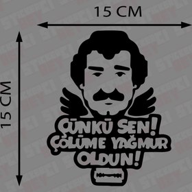 Resim STİCKERCI BEY Müslüm Babalar Kuşağı Sticker Folyo Baskı Kaplama Etiketi Modifiye Ve Aksesuar Malzemesi 