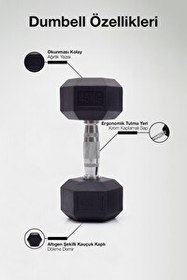 Resim Proforce Çelik Ağırlık Metal Tutma Yerlerine Sahip Tekli Dambıl - 45 KG Tekli 