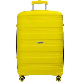 Resim Vegmann Polipropilen Pp Atlas Sarı Orta Boy Valiz Sarı 