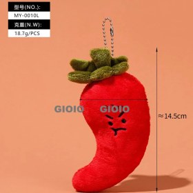 Resim Silver1 Gıoıo Yeni Oyuncak Dükkanı Karikatür Küçük Hediye Peluş Bebek Kolye Anahtarlık Kolye Aksesuarları (Yurt Dışından) 