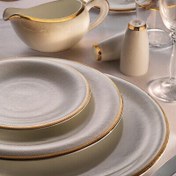Resim Evaliza Grace Gold 12 Kişilik 101 Parça Yemek Takımı 