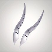 Resim Dashanshop Gotik Araba Dragon Kanat Dekoru Uv Gümüş Çift - Sedan Suv 