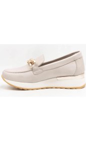 Resim Mammamia D24YA-3075 Dolgu Taban Tokalı Deri Kadın Ayakkabı 