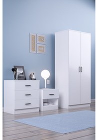 Resim Abete-2 Kapılı Dolap +komodin 1 Çekmeçeli +şifoniyer 3çekmeceli 