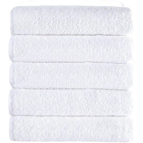 Resim 5 Li Otel Banyo Havlusu Pamuklu 90x150 Cm Beyaz 16/1 Avs 580 Gr Beyaz 