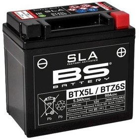 Resim Derbi GPR 125 R BTZ6S / BTX5L SLA Motosiklet Aküsü 