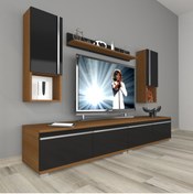 Resim Decoraktiv Eko 5220ta Mdf Tv Ünitesi Tv Sehpası - Ceviz - Siyah 