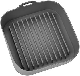 Resim Accesorios Freidora De Aire Silikon Köpük Boks Çubukları Fritöz Silikon Tencere Yedek Çok Fonksiyonlu Silikon Sepet 10In Fritöz Aksesuarları Fritöz Silikon Tencere (Silika jel 2) 