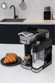 Resim Omnex Ox-Pro2 Barista Otomatik kapsül kahve 20 Bar Basınçlı Süt Köpürtücü Espresso Makinesi 