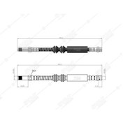 Resim SVAC 10-219 Ön Fren Hortumu Transporter T5 03- 