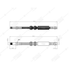 Resim SVAC 10-219 Ön Fren Hortumu Transporter T5 03- 