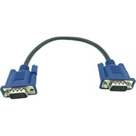 Resim Mena Rise 50 cm VGA Kablo Kısa VGA Kablo Erkek Erkek Yarım Metre VGA Kablo 