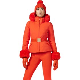 Resim Goldbergh Giselle Faux Border Ski Kadın Turuncu Kayak Ceketi 