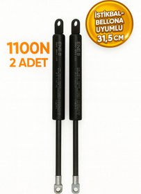Resim yuenze Baza Amortisörü Baza Pistonu 31,5cm 1100N 2 Adet (İstikbal-Bellona Uyumlu) 