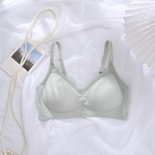Resim Kadınlar için Dikişsiz Bralette, Orta Destekli Poliamid ve Elastan, Düz Renk, Çıkarılabilir Dolgular, Örgü Kumaş, Rahat Yumuşak Toplama, Sarkanı Önleyen, Güzel Arka Tasarımı, Yetişkin Kablosuz Sütyen 