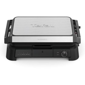 Resim TEFAL SuperGrill 3in1 XL 8 Porsiyon Kapasiteli 2200 Watt Barbekü Izgara ve Tost Makinesi - Inox 