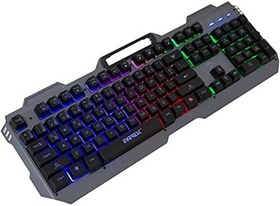 Resim Everest KB-197 TITANIO USB Aydınlatmalı Q Metal Yüzey Gaming Oyuncu Klavyesi 