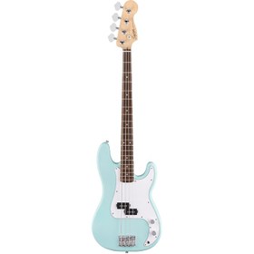 Resim Squier 0379700504 Debut Precision Bass Gitar (Daphne Blue) | Laurel Klavye Mavi Renk ve Rahat C Sap 