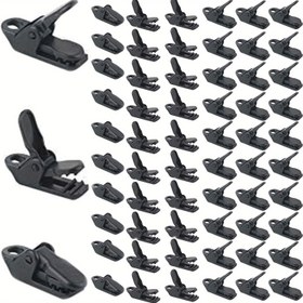Resim 50'li Dayanıklı PVC Çadır Klipleri - Çok Amaçlı Brandalar için Çadır Klipleri, Sanat El Sanatları Sergisi, Perde Suni Tavanlar - Kolay Kullanılan Grommetless Takviyeler 