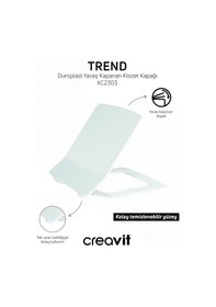 Resim Creavit Trend Asma Klozet Ve Kapak Set Beyaz 