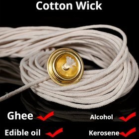 Resim Ghee Lambaları için Pamuk Fırça - Dayanıklı, Alkol İçermeyen, Yemek Yağı Uyumluluklı, Din ve Kültür Aydınlatma Gereksinimleri için İdeal, Kültür Aydınlatma Malzemeleri|Tradisyonal Fırça|Dayanıklı Pamuk 
