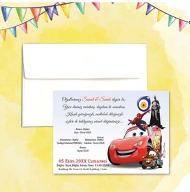 Resim Yarendavetiyeotuz9 Yaren Davetiye Sünnet Davetiyesi Beyaz Zarflı 100 Adet (526671342)-Değer 1-Değer 2 