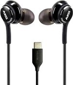 Resim OEM UrbanX 2021 Stereo Kulaklık, Samsung Galaxy S20 Ultra 5G için Mikrofonlu Örgülü Kablo (Siyah) USB-C Konnektörü (ABD Versiyonu Garantili) 