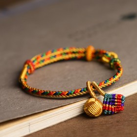 Resim 1 Adet El Dokuma Renkli Hortensia Kolyeli ve Püskül Bilezik - Retro Etnik Tarz Takı, Anneler Günü Hediyesi, Günlük Kullanım, Yıl Boyu Aksesuar, Folklor Esintili Tasarım, Özenli İşçilik, Özel Günler İçin, El Yapımı Bileklik, Kültür Severler İçin 