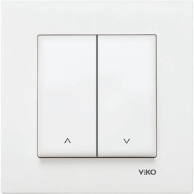 Resim Viko Karre Beyaz Jaluzi Kumanda Anahtarı Çerçeve Dahil 