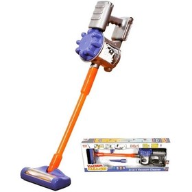 Resim Vacuum Cleaner Pilli Kablosuz Oyuncak Dikey Elektrik Süpürgesi 